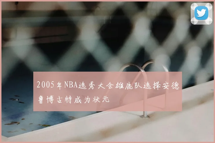 2005年NBA选秀大会雄鹿队选择安德鲁博古特成为状元